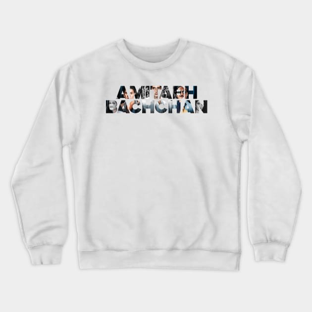 Amitabh Bachchan Crewneck Sweatshirt by SAN ART STUDIO 